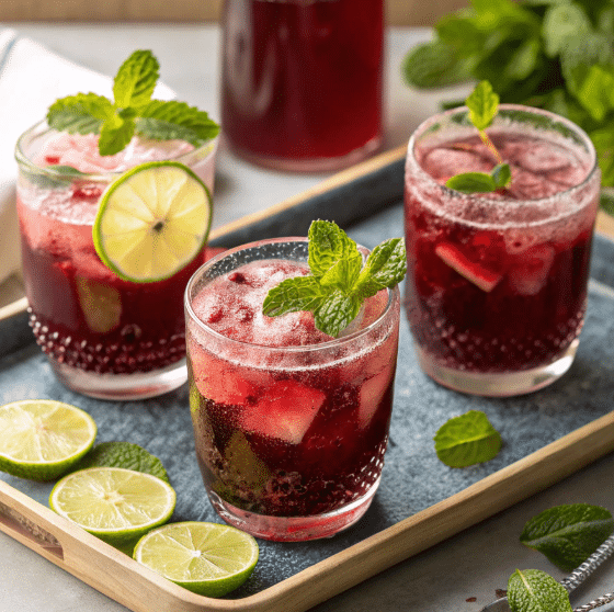 Hibiscus Syrup: 5-Min Recipe for Incredible Flavor Boost 12 Hibiscus syrup cocktails with lime and mint