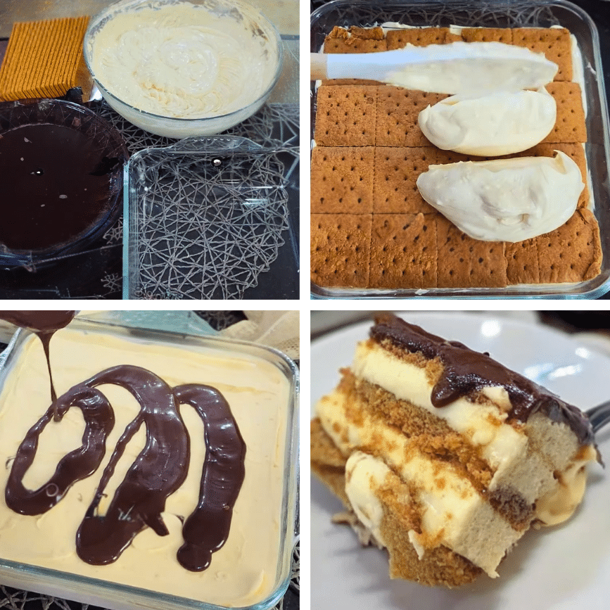No-Bake Boston Cream Cake