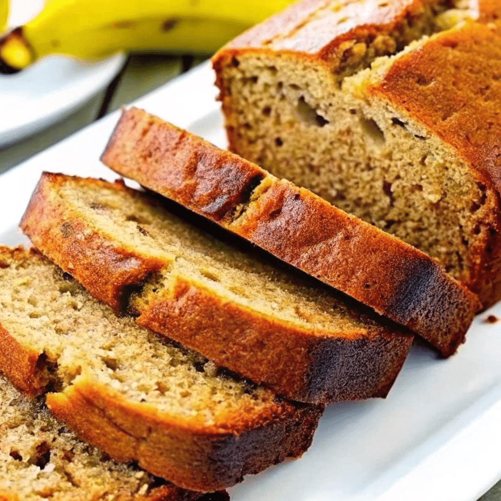 Moist zucchini bread with golden crust cooling on rack