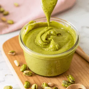 Homemade pistachio butter