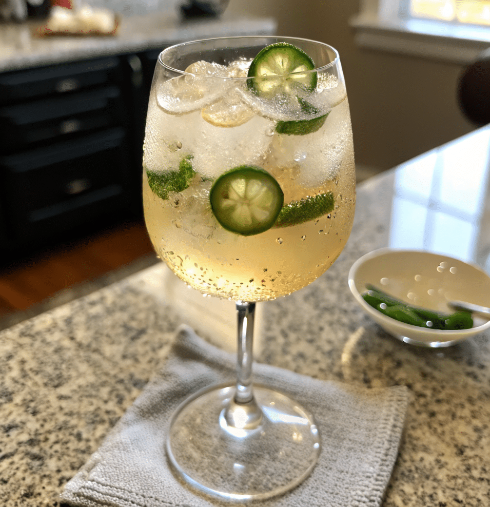 frozen-jalapeno-sauvignon-blanc-featured Frozen Jalapeño Sauvignon Blanc in chilled wine glass