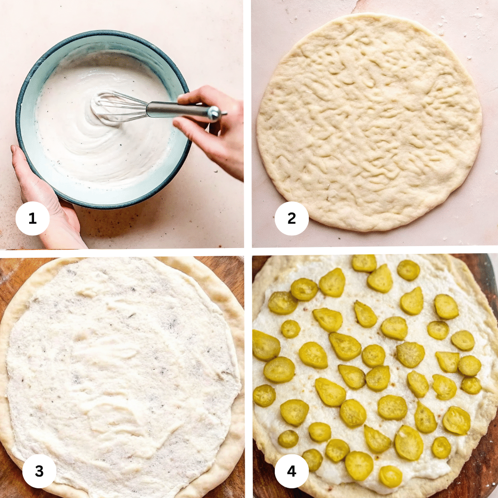 garlic-dill sauce ingredients for pickle pizza recipe