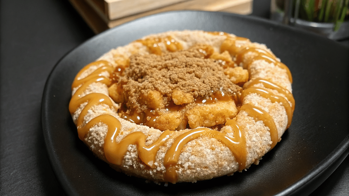 apple pie crumble cookies with caramel drizzle apple pie crumble cookies with caramel drizzle