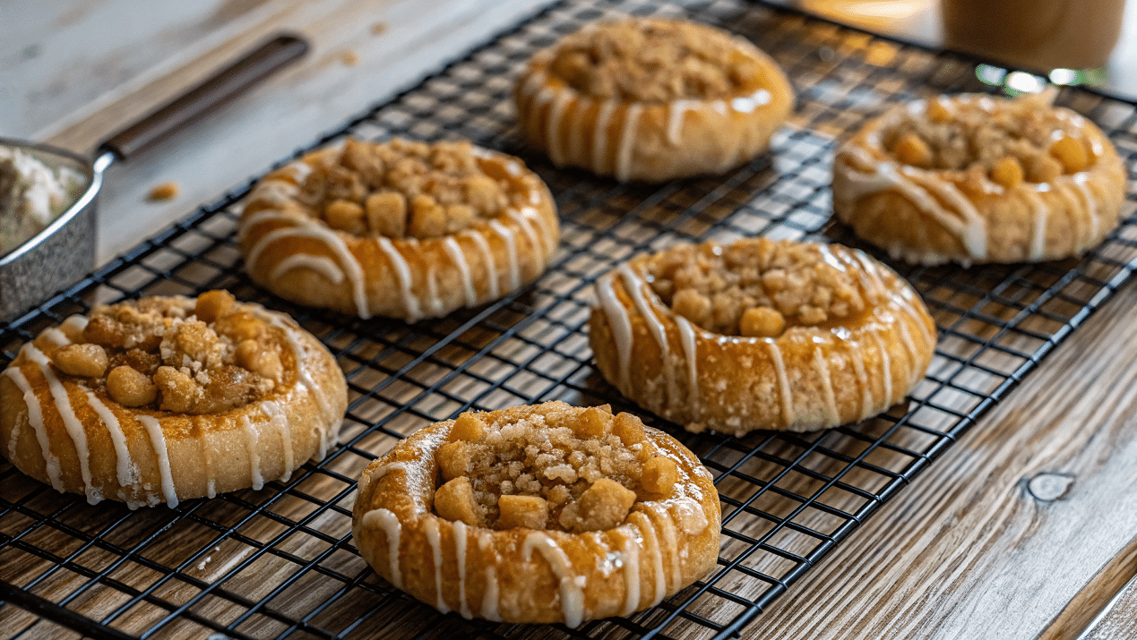 apple pie crumble cookies with caramel drizzle apple pie crumble cookies with caramel drizzle
