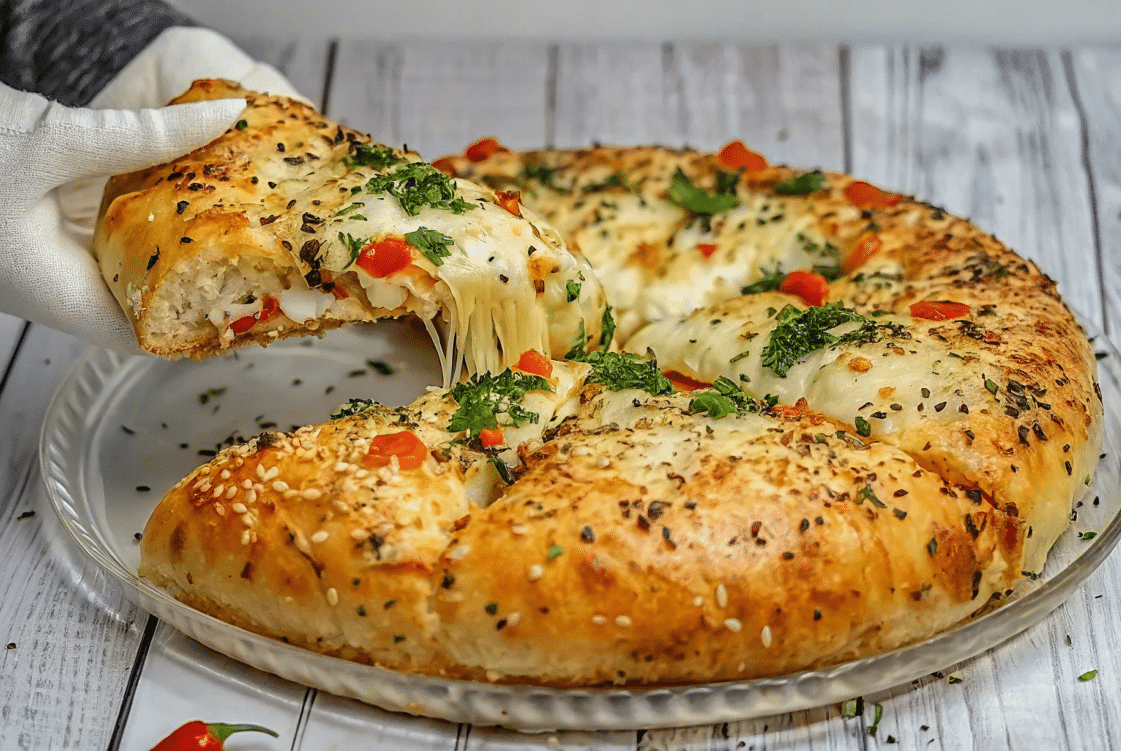 chicken-filling-prep.jpg sautéing chicken cheese stuffed bread filling