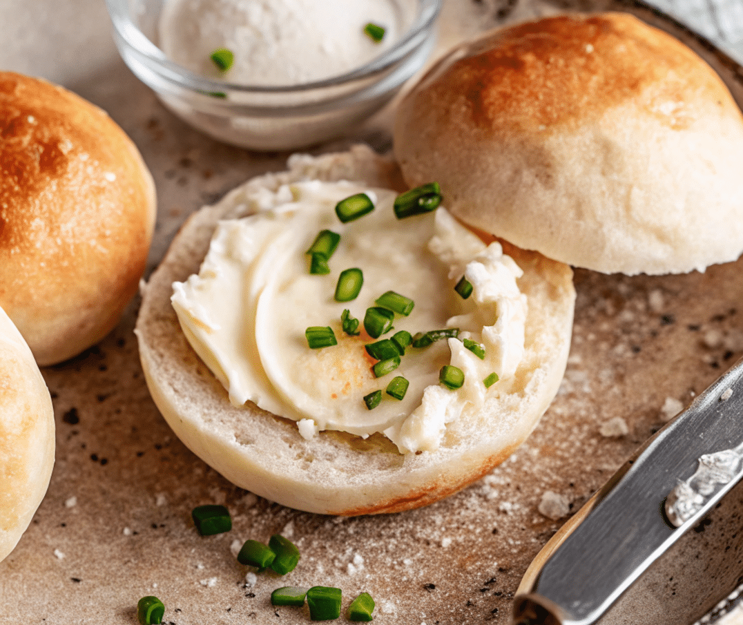 blending-cottage-cheese-bread-dough.jpg Blending cottage cheese for easy bread rolls