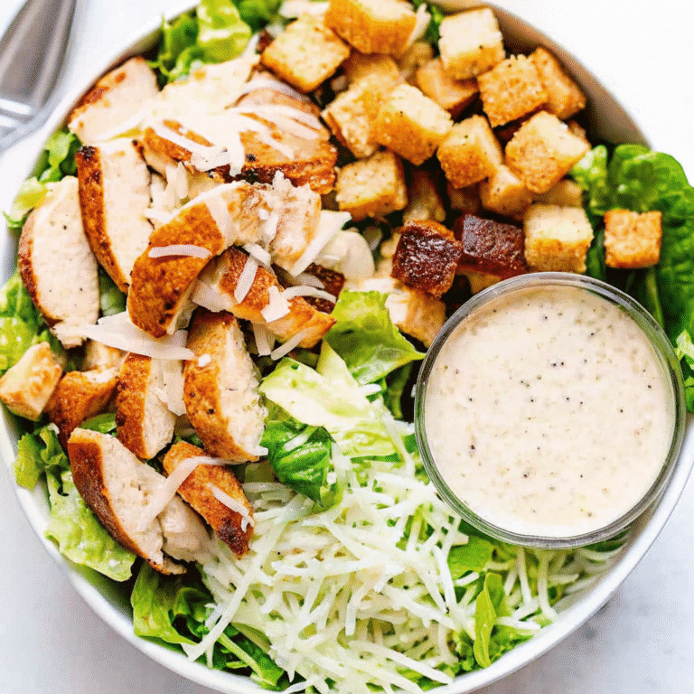 Grilled Chicken Caesar Salad: The Ultimate Healthy Classic Recipe Guide 2 grilled chicken caesar salad in a rustic bowl with dressing