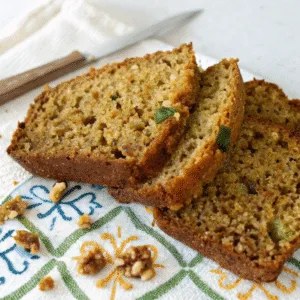 Classic Zucchini Bread Loaves on Rustic Table