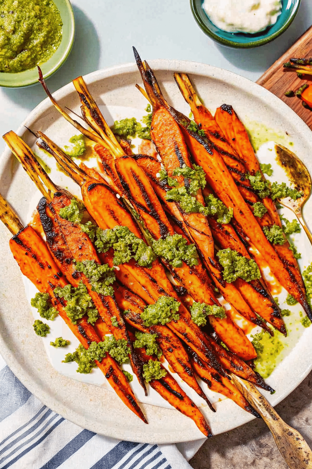 grilling-carrots-close-up.png Carrots on the grill with char marks forming