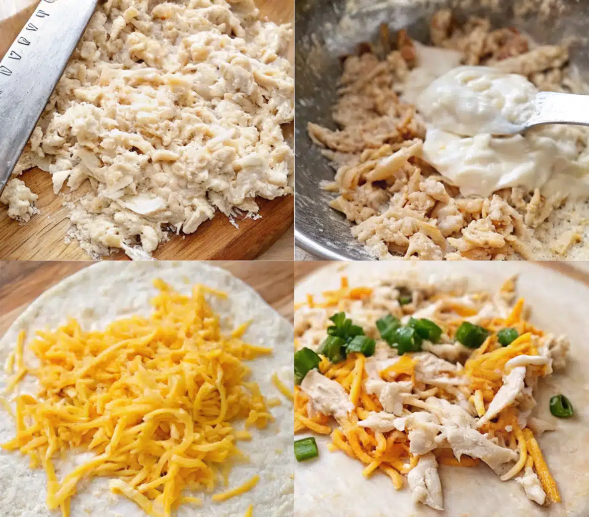 garlic chicken filling mixture