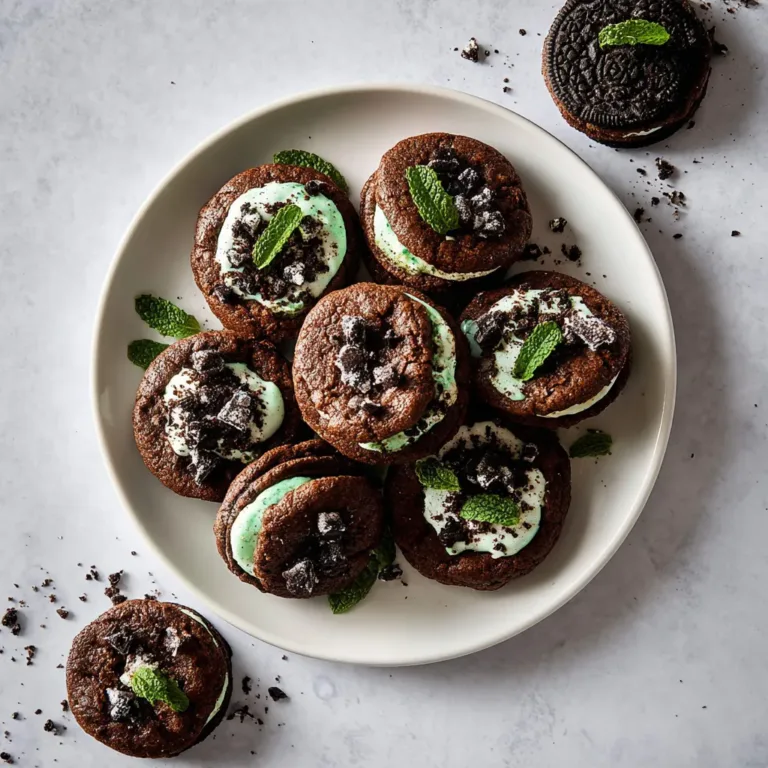 Chocolate Mint Oreo Cookies