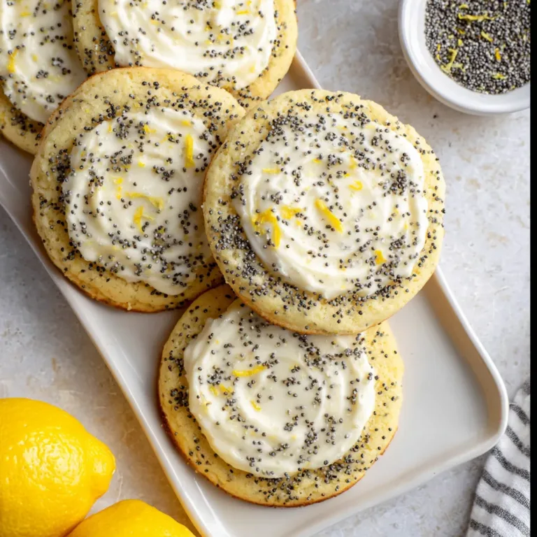 LEMON POPPY SEED CHEESECAKE COOKIES