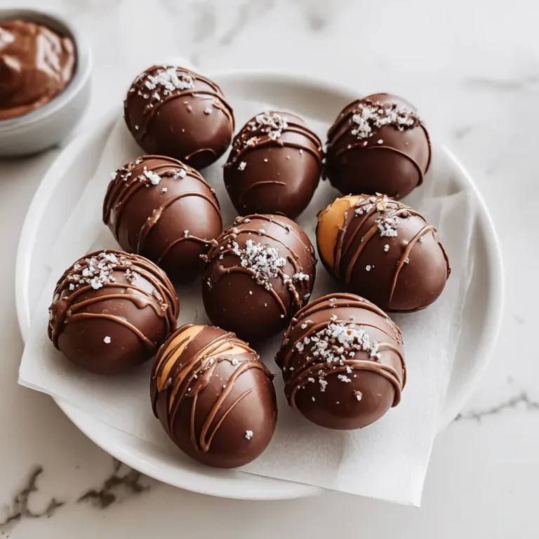 Peanut Butter Chocolate Eggs