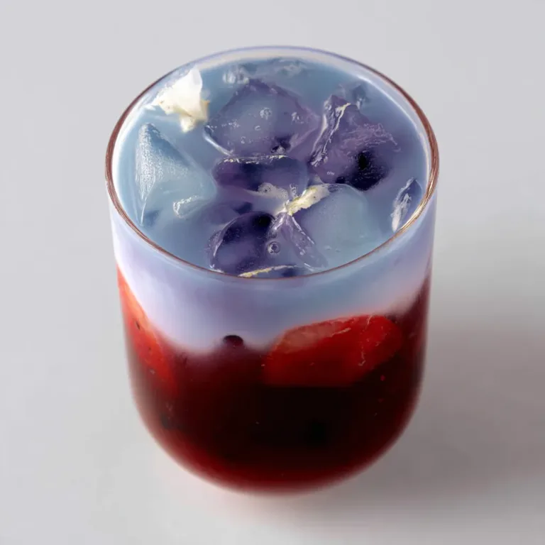 Strawberry Butterfly Pea Flower Bubble Tea