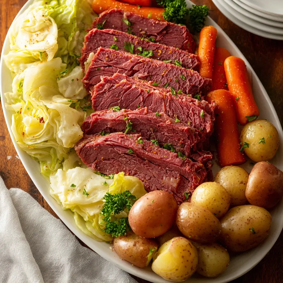 The Best Slow Cooker Corned Beef and Cabbage 1 image 80 edited